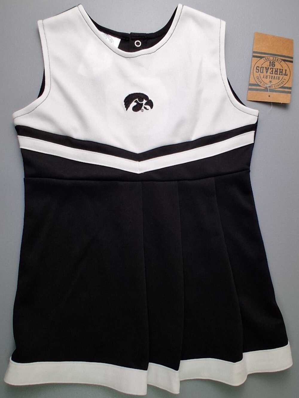 NCAA Iowa Hawkeyes Toddler Girls' Cheer Dress Set - 3T
